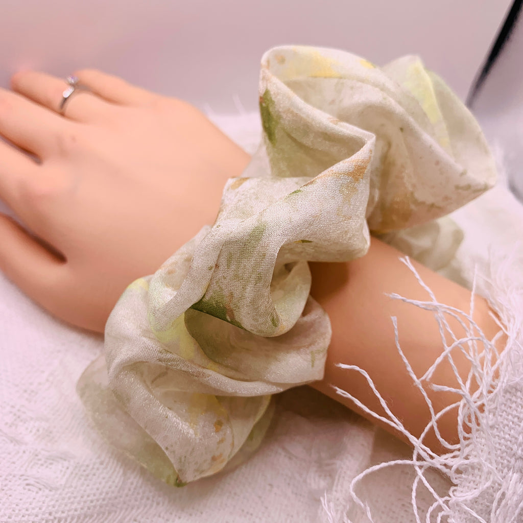 Golden Mist Organza-Haar Scrunchie 002