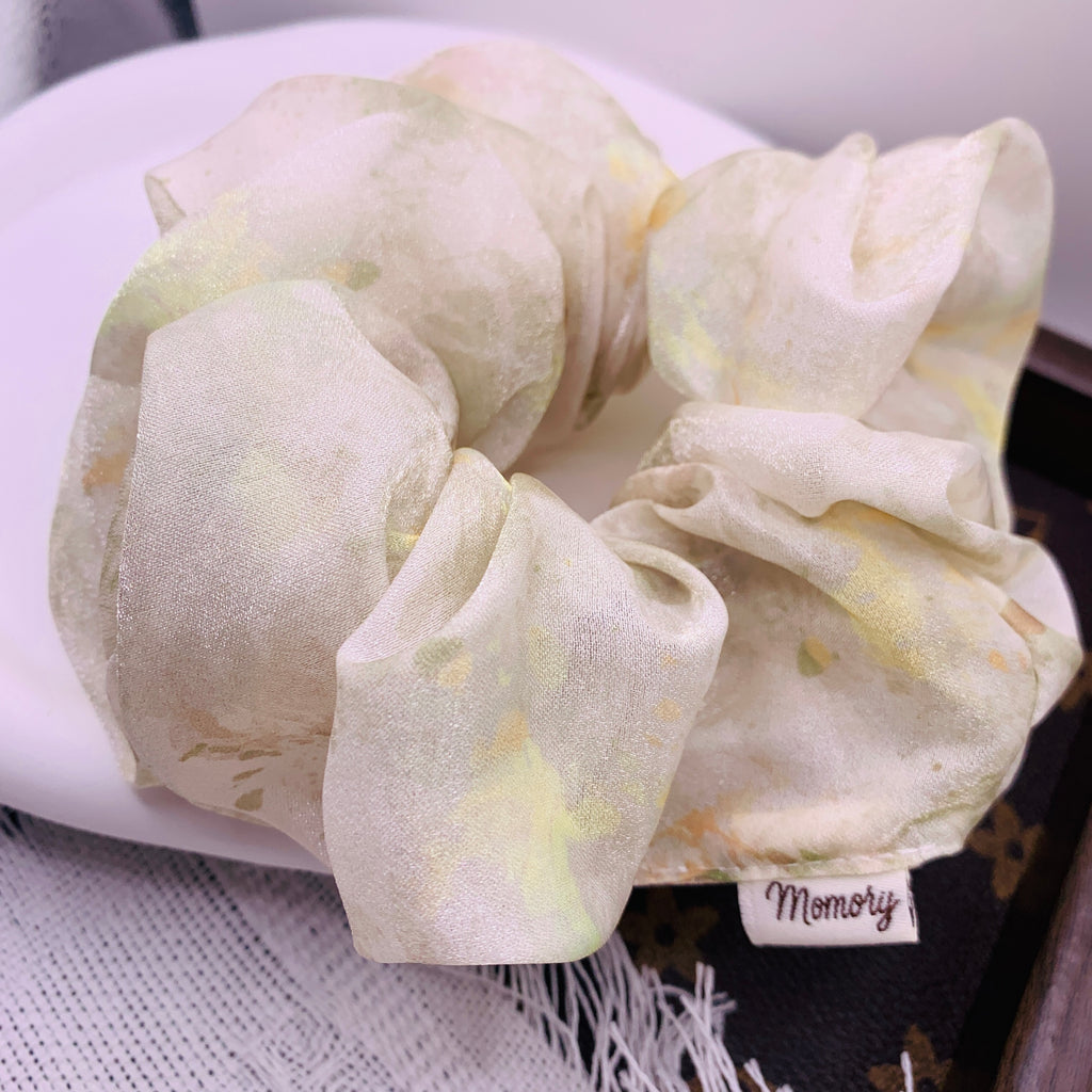 Golden Mist Organza-Haar Scrunchie 002