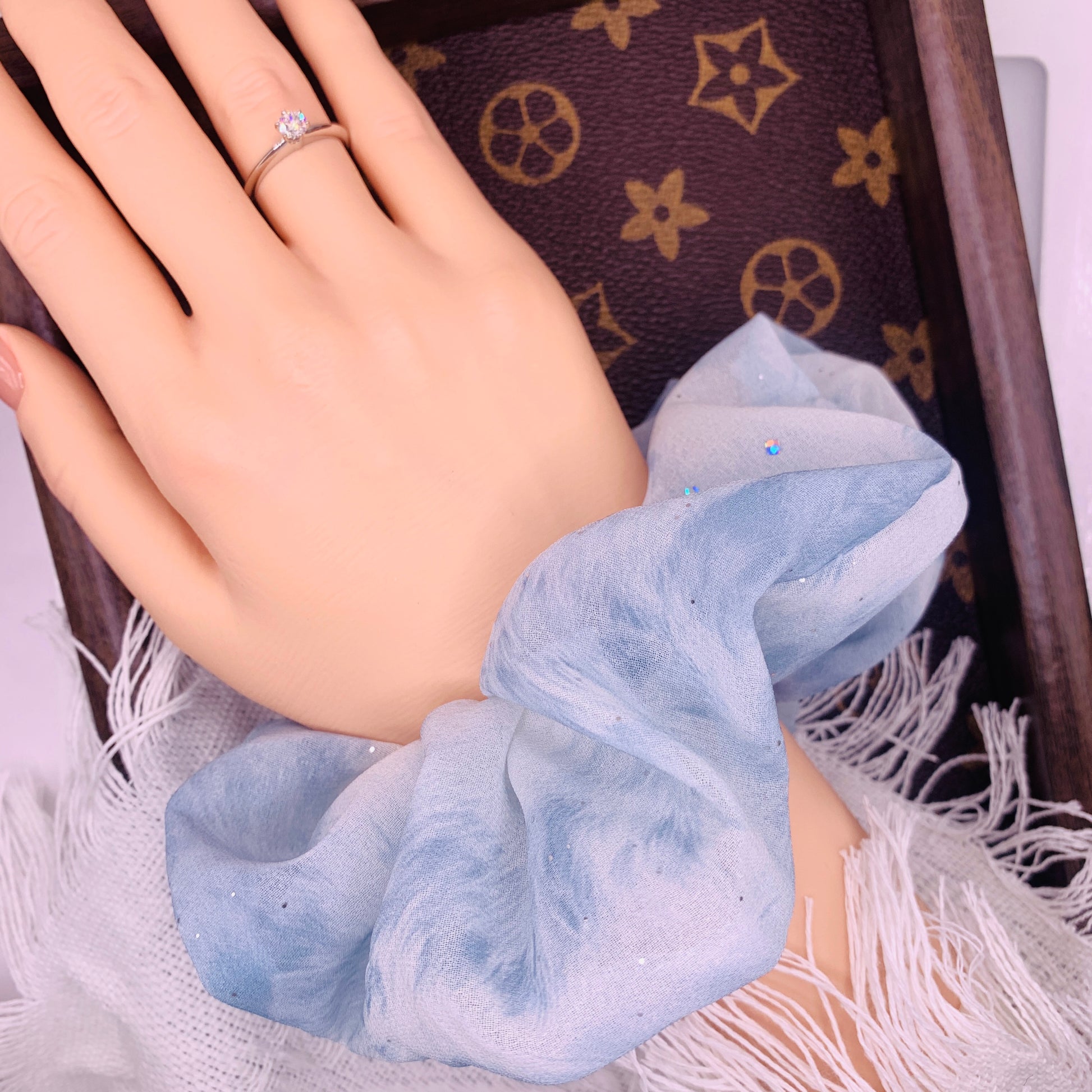 Sky Dream Haar Scrunchie 009