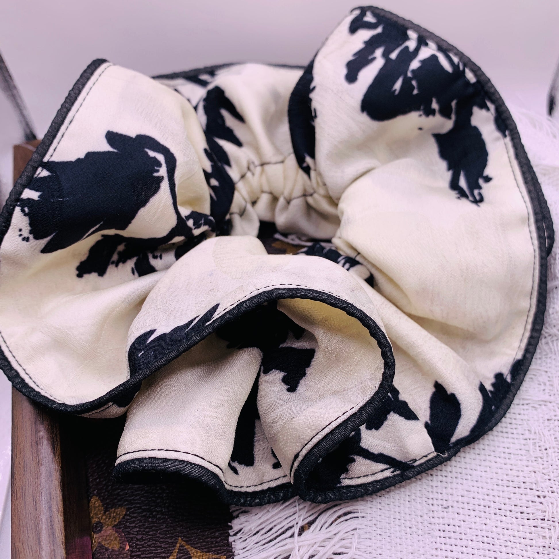 Soft cotton double-layer black line 061