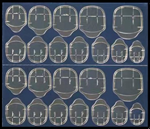5 Blätter (= 120 Tabs) Kleber