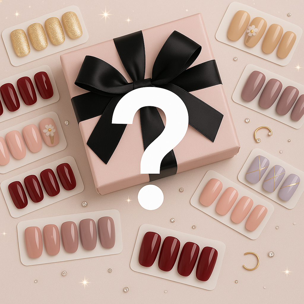 Press-On Nails Mystery Box – Überraschungs-Nagelkunst-Set